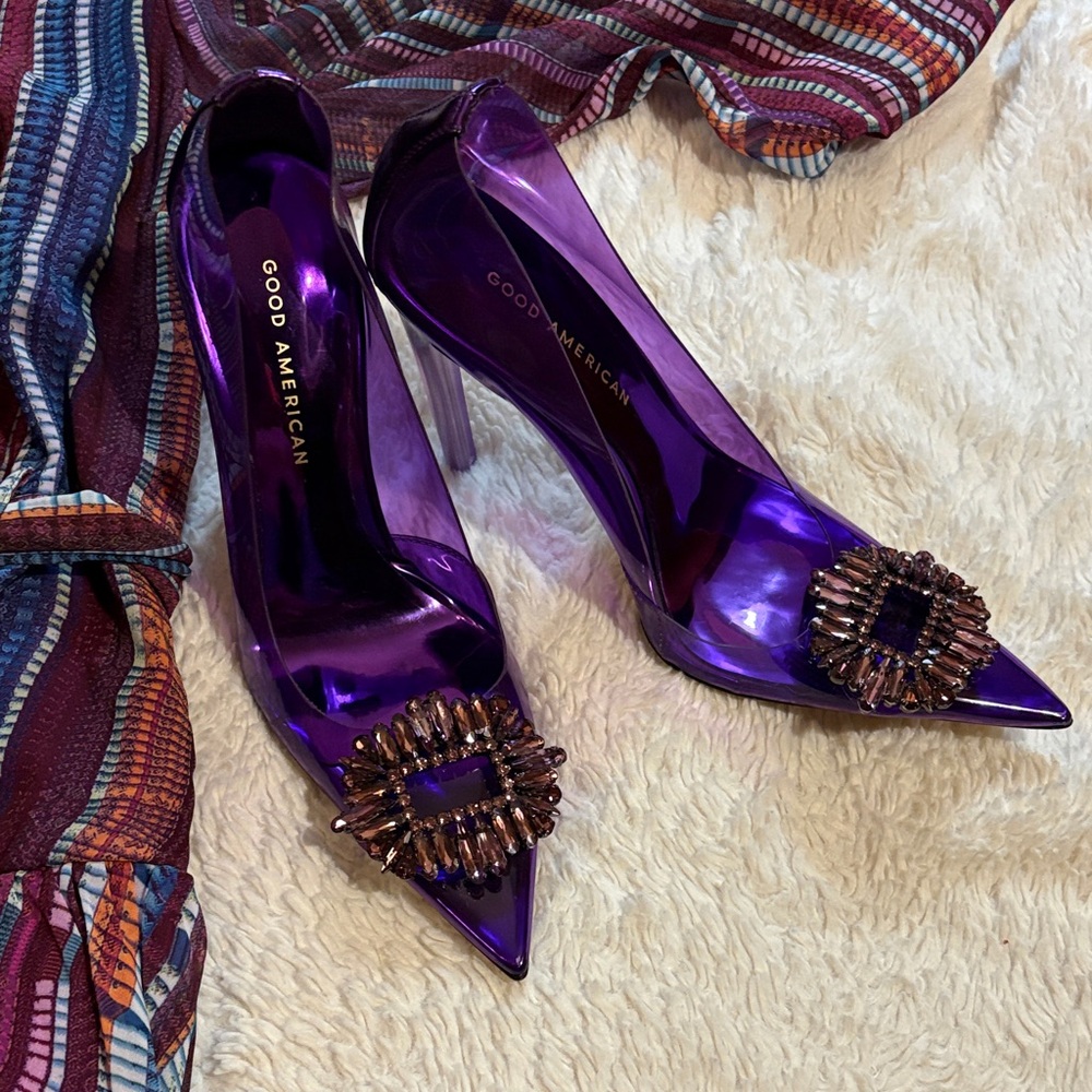 Good American Purple Women's Heels size 37 1/2
